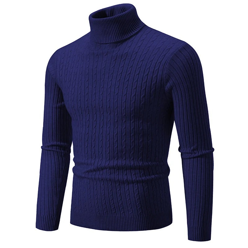 Suéter Masculino Tricot Gola Alta