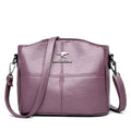 Bolsa de couro feminina Roxo