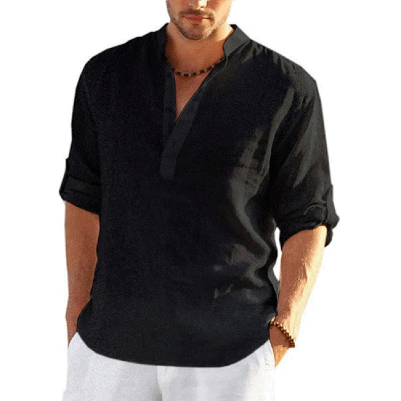 Camisa Masculina Bata Panamá Preto