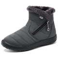 Bota de Inverno Aveludada Feminino Cinza