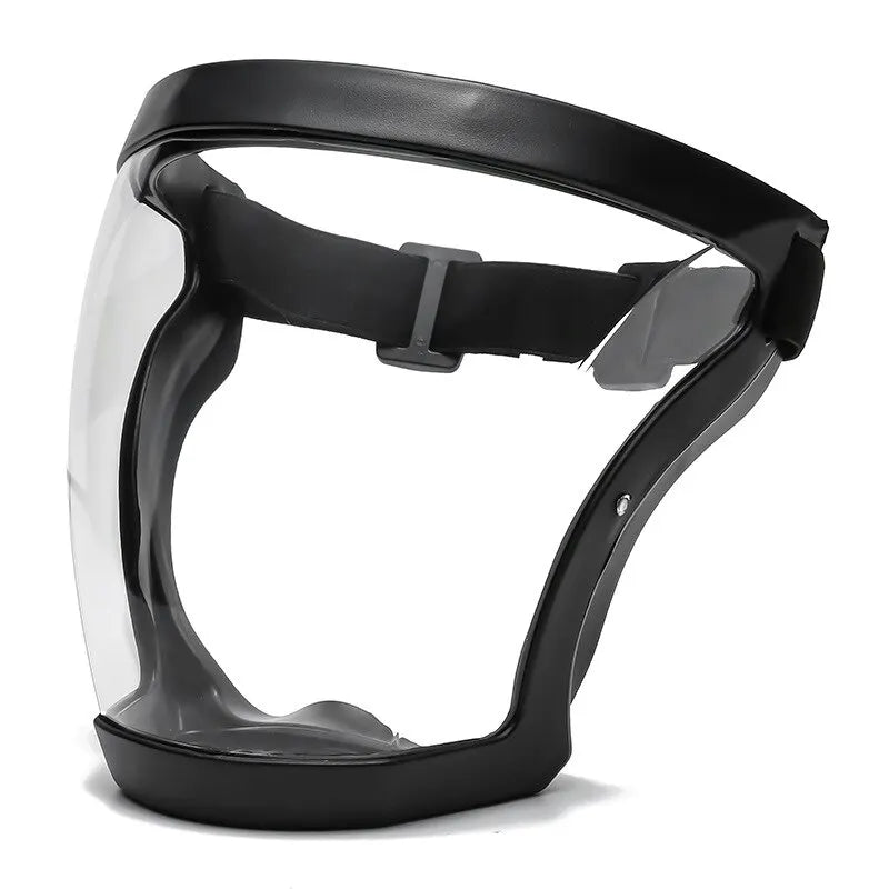 Máscara de Proteção Indestrutível Anti Embaçante Face Shield Preto