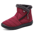 Bota de Inverno Aveludada Feminino Vermelho