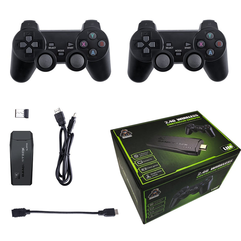 Game Retro Ultra 4K 10.000 jogos + 2 Controles sem fio