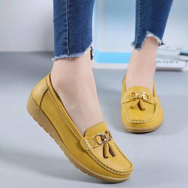 Mocassim Ortopédico Comfort Lane Amarelo