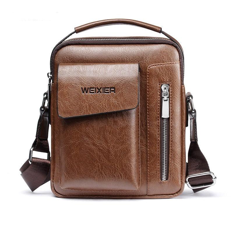 Bolsa de Couro Masculina - Courome Weixie