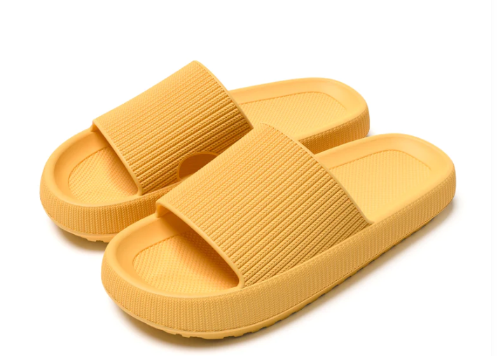 Chinelo Nuvem Feminino - WalkPro amarelo